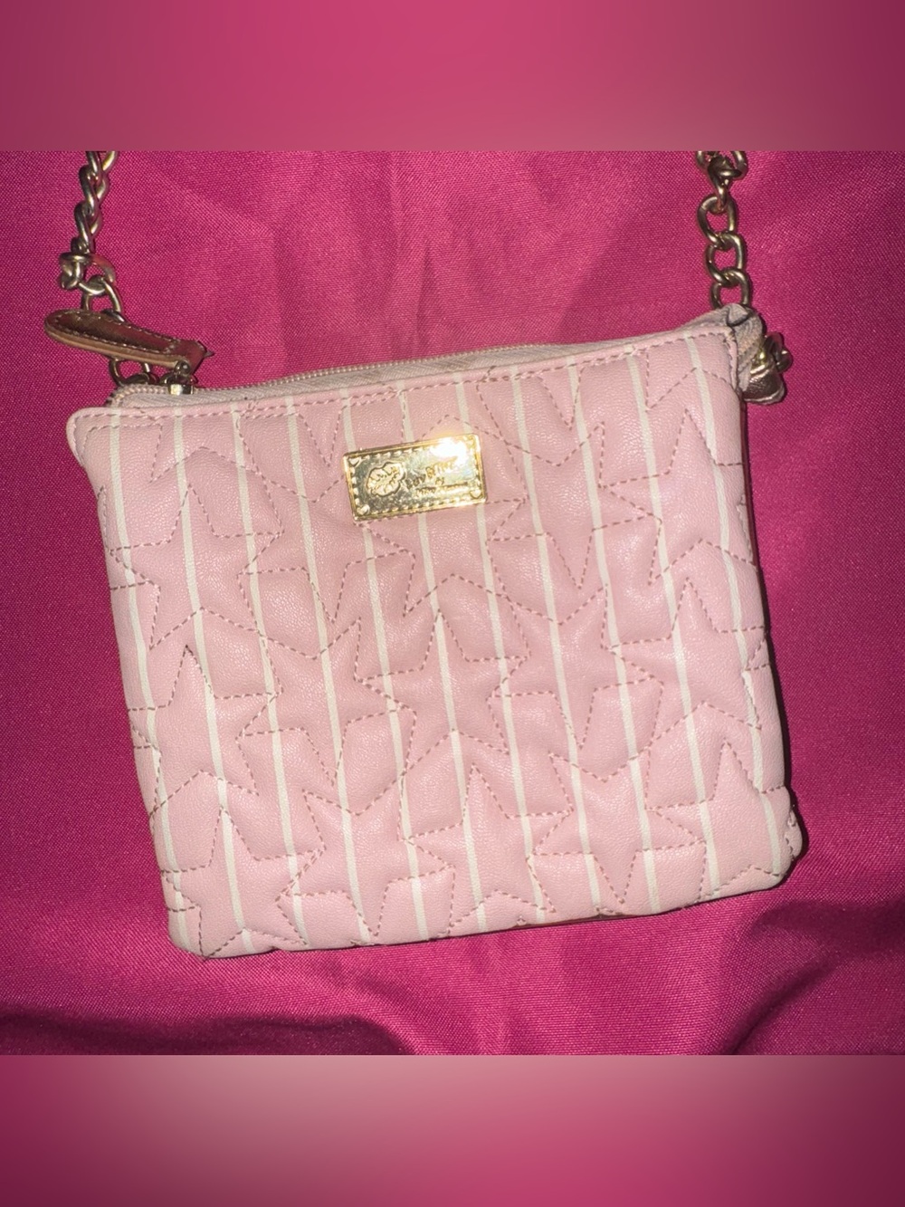 Betsey Johnson Pink Quilted Crossbody Bundle of 2 / Betsey Johnson Bundle - Picture 5 of 9